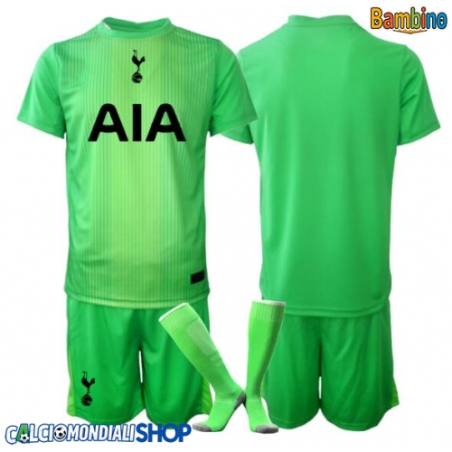 Maglie da calcio Tottenham Hotspur Portiere Prima Maglia Bambino 2025-26 Manica Corta + Pantaloni corti)